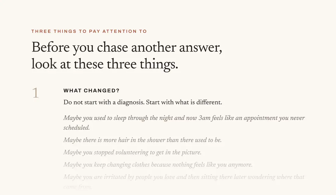The top of the Truth Kit page titled Before you chase another answer, look at these three things.